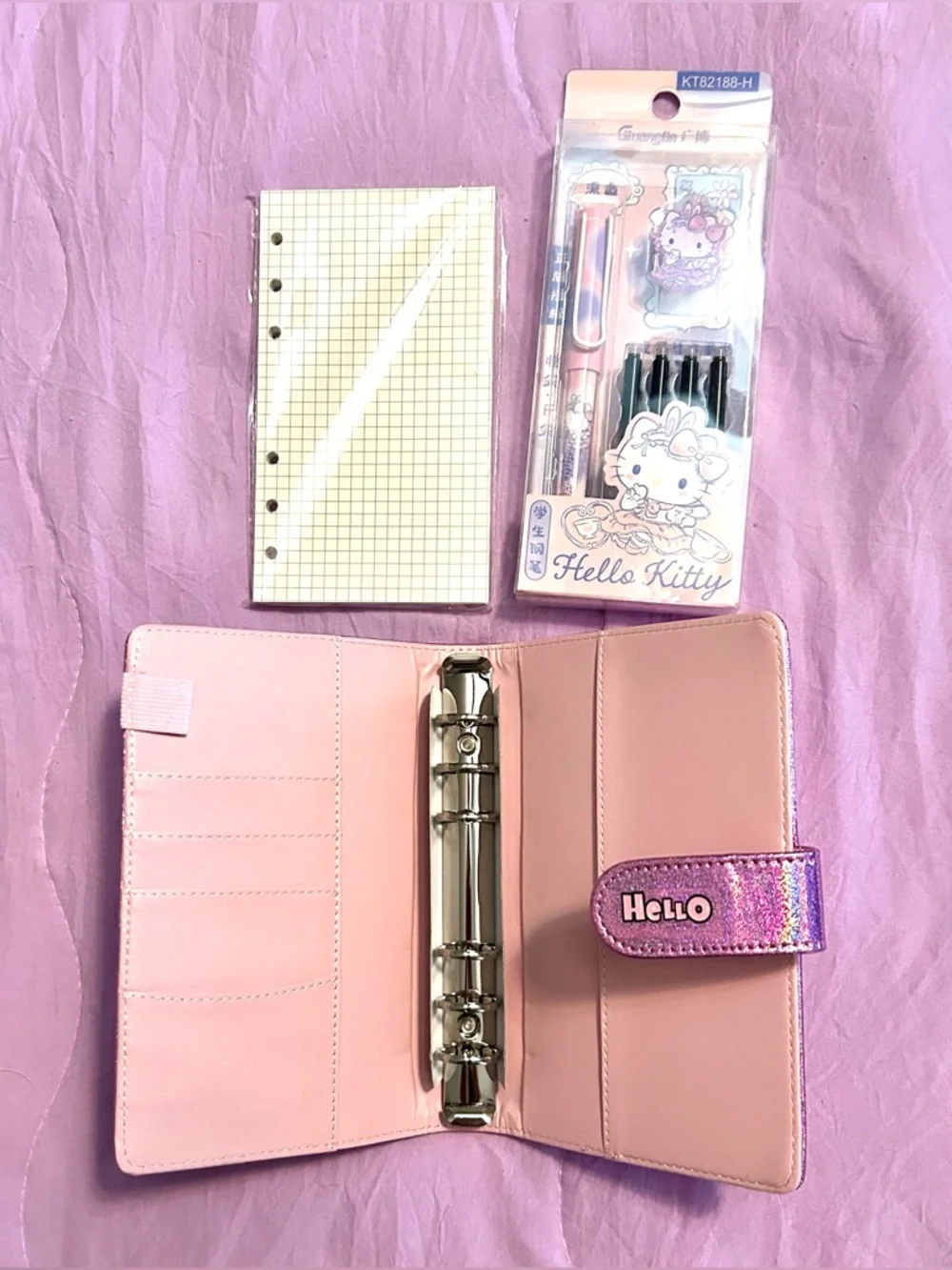 Hello Kitty Planner and Charm Pen Set